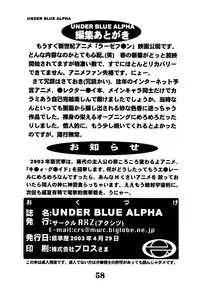 (CR33) [AXZ (Various)] UNDER BLUE ALPHA (Corrector Yui)