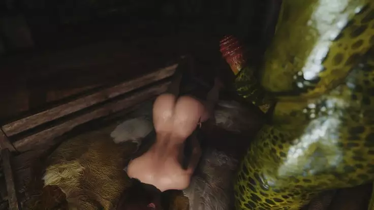 Skyrim Dragon-Whore and Argonian