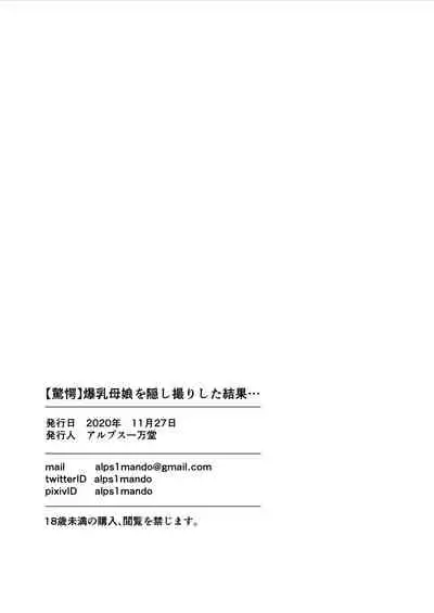 [Alps1mando] [Kyougaku] Bakunyuu Oyako o Kakushidori shita Kekka…