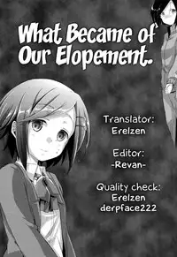 What Became of Our Elopement