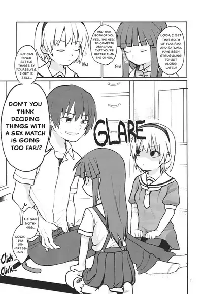 Boku ga!'`Watashi ga!'`Ichiban eroinodesu!'`Desu wa!' | "I am The..." "I'm The..." "Lewdest!" "Right!?" "Am I Not!?"