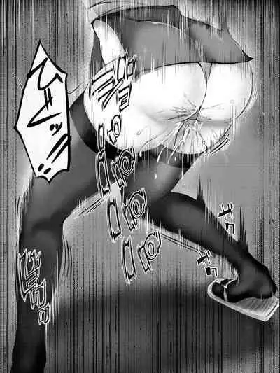 A female ninja is cut in two without mercy