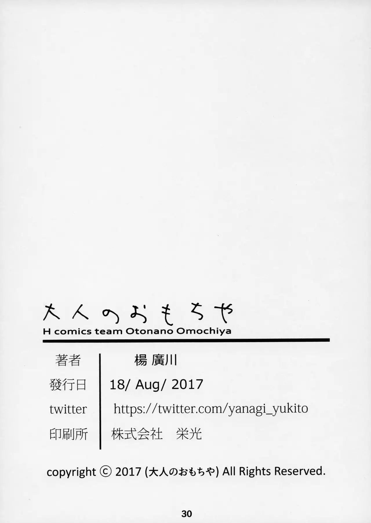 大人のおもちや3巻