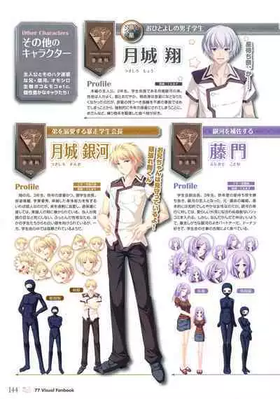 77 (Sevens) ~and, two stars meet again~ Visual Fanbook