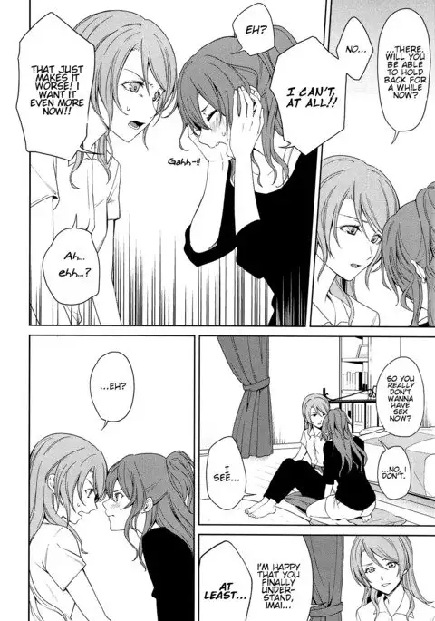 "...Shiyo?" "Dame desu"