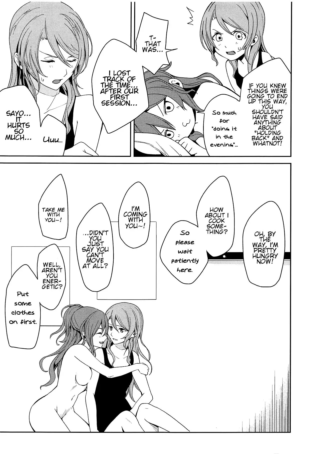 "...Shiyo?" "Dame desu"