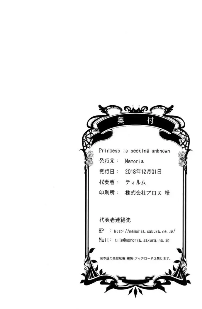 Princess is Seeking Unknown