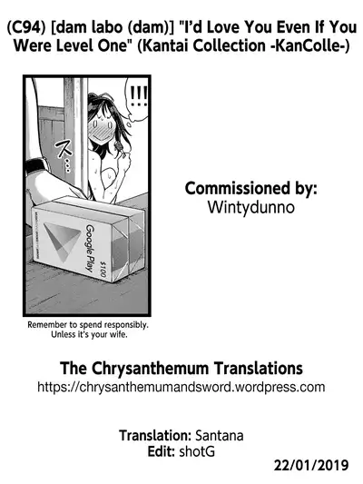 "Lv. 1 no Kimi ga Suki." | "I'd Love You Even If You Were Level One."