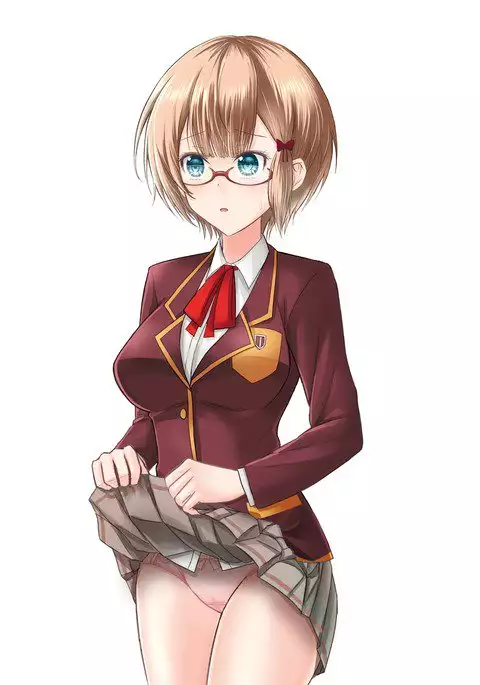 スカートたくし上げ