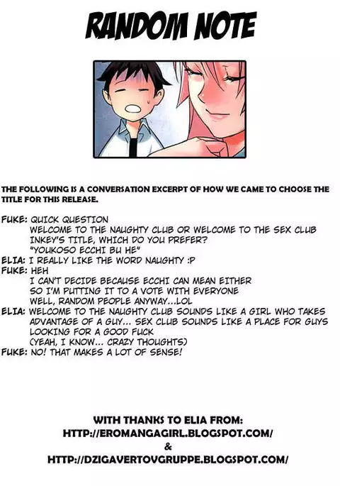 Welcome to the Naughty Club