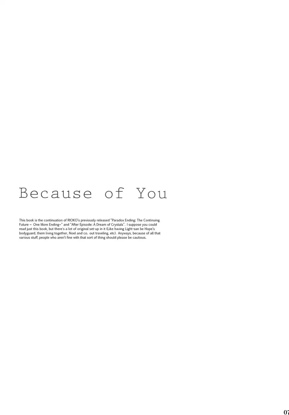 Because of You