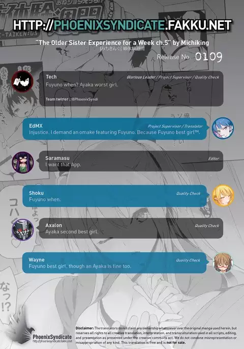 Ane Taiken Shuukan | The Older Sister Experience for a Week ch. 1-5+SP