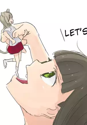 The mouse girl who gets eaten and digested by the cat girl 2