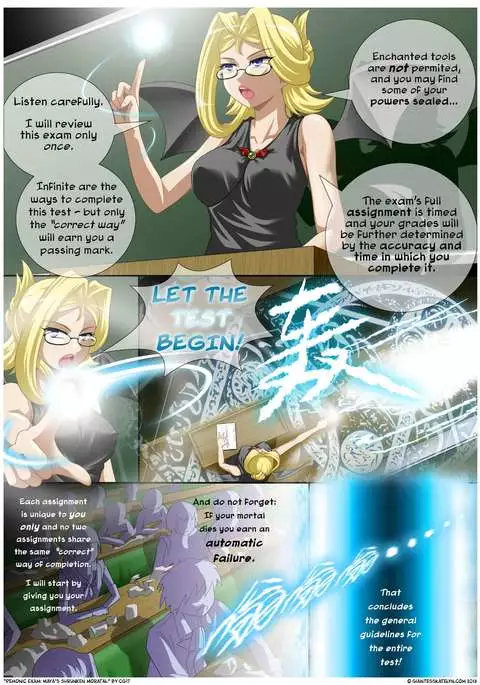 Demonic Exam 1: Maya's Shrunken Mortal