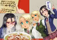 [Chitei no Nikuya (Dokiyuri)] Ramen-ya de ShokuSe. | 來去拉麵店大吃一精 [Chinese] [變態浣熊漢化組]
