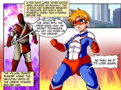 TINY JUSTICE - The Hero Boy Defeat Rape