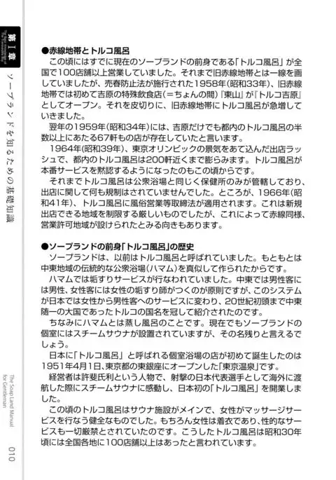 Illustrated Manual of Sex Industry for Beginners With Detailed Explanations of Soaplands