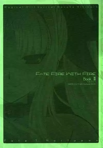 Fate fire with fire Book III