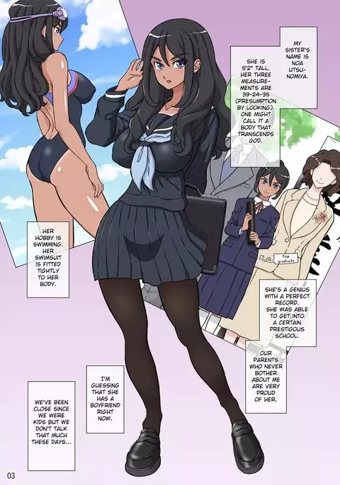 Boku no Nee-chan wa Chouzetsu Kami BODY Tensai Chijo tan non glasses