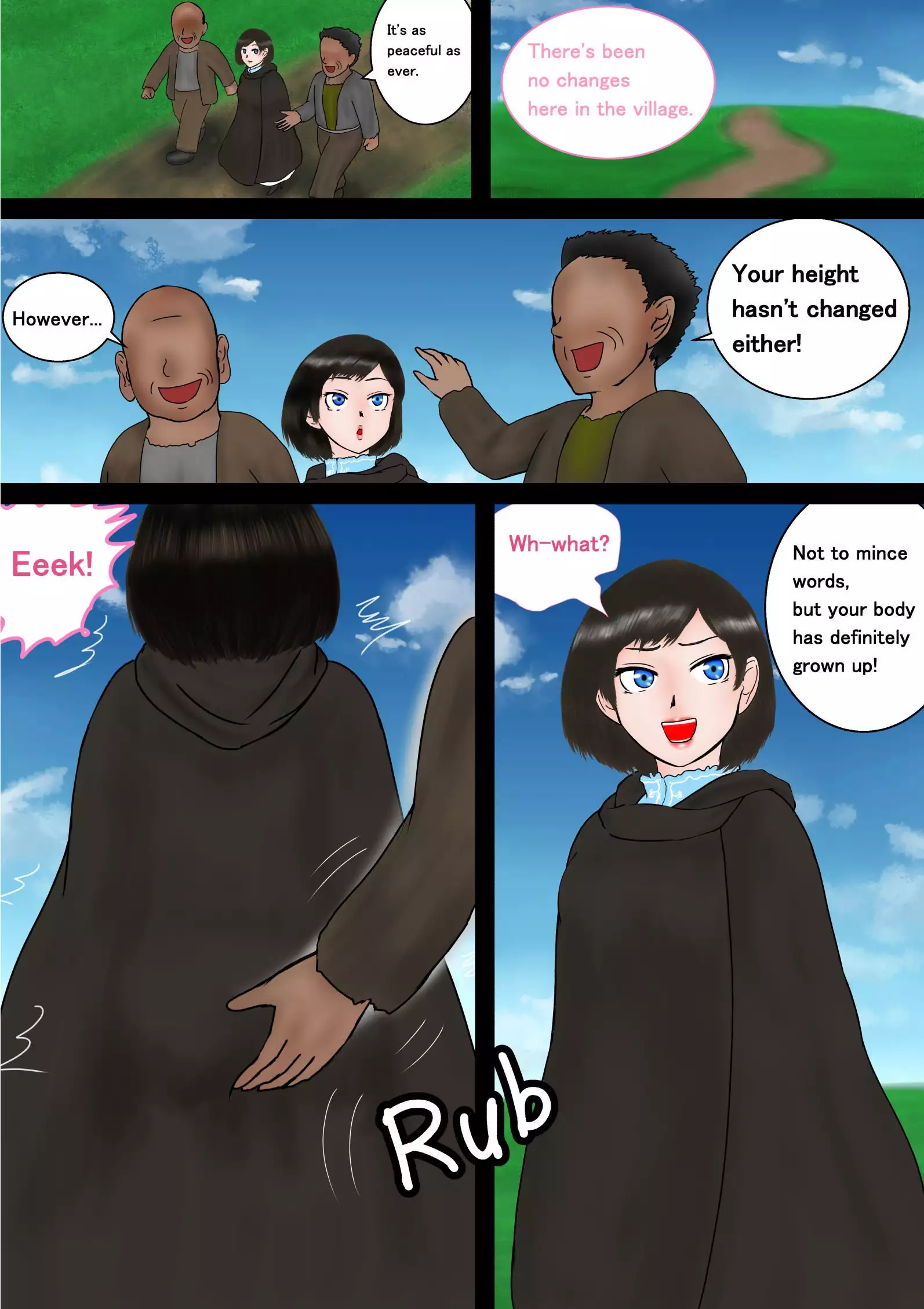 Giant Knockers, Little Witch Chapter 01: Blue sky milking