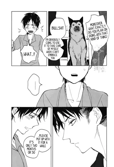 (C85) [Tokinokouji (Omatsu)] Hachiware to Levi-san [Yoru] | The Black and White Cat and Levi-san [Night] (Shingeki no Kyojin) [English] [Key and Cravat]