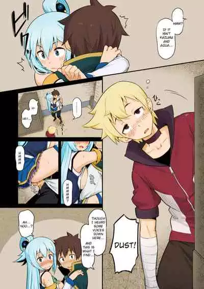 [Pirokobo (Piro)] Damegami-sama wa Nomisugi ni Gochuui o! (Kono Subarashii Sekai ni Syukufuku o!) [English] [Colorized] [Digital]