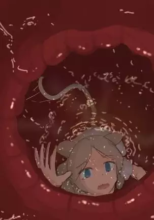 The mouse girl who gets eaten and digested by the cat girl 2