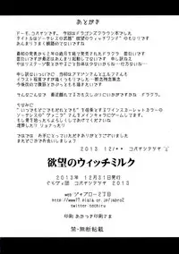 (C85) [Gravi-dan (Kobayashi Tetsuya)] Yokubou no Witch's Milk (Dragon's Crown)