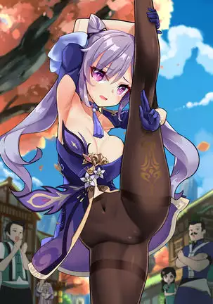 Keqing high leg pose.