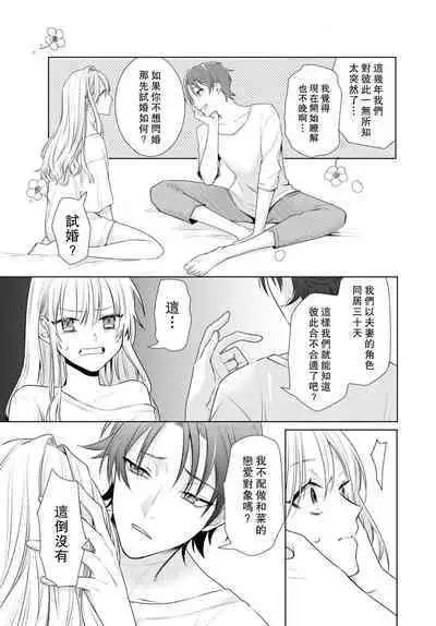 Kajona aijo de konya mo chu iki! ? O tameshi fufu no torokeru joji | 过剩爱情让我今晚也体内高潮！？试婚夫妻的甜蜜情事 1