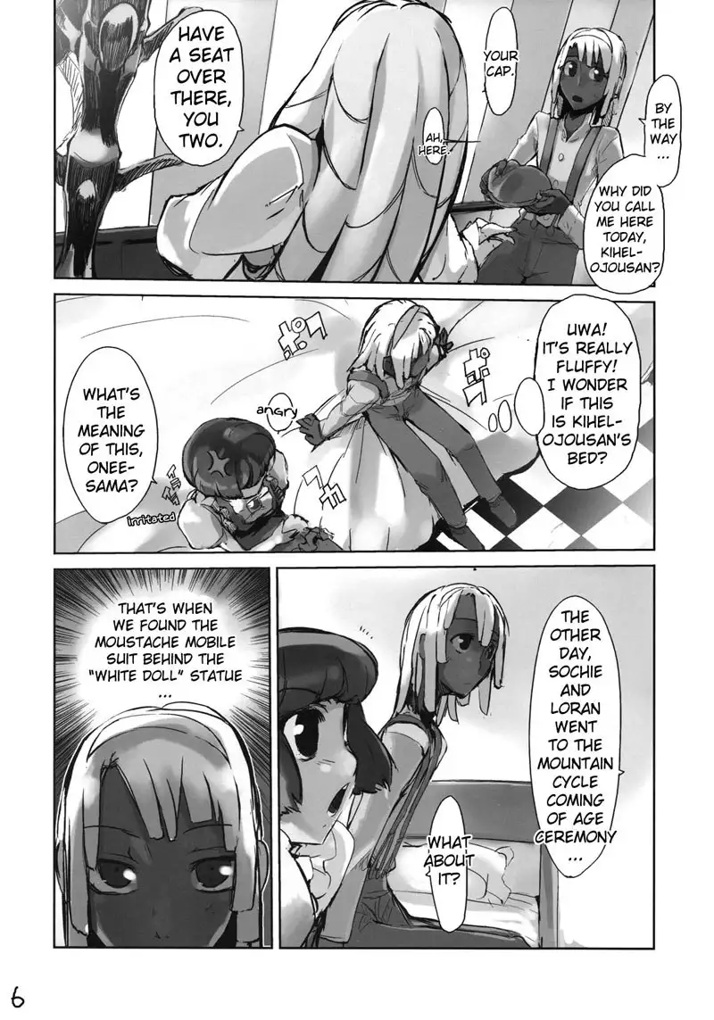 Moustache of White Doll