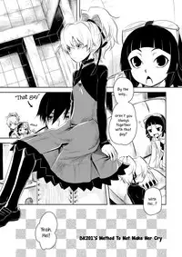 [AHM (Inu-Blade, Lact Mangan)] Kanojo o Nakasenai Youni Suru BK201 no Houhou | BK201's Method To Not Make Her Cry (DARKER THAN BLACK) [English] [Flatopia] [Digital]