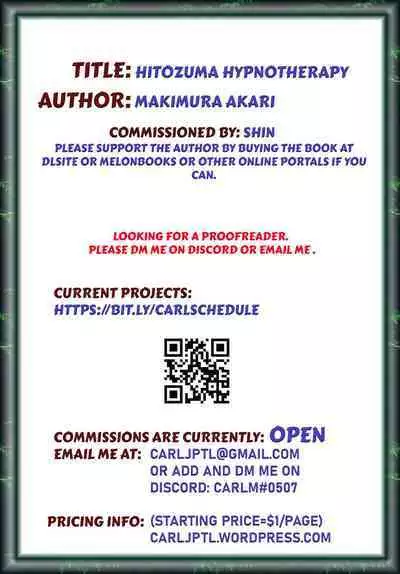Hitozuma Hypnotherapy Ch 1-3