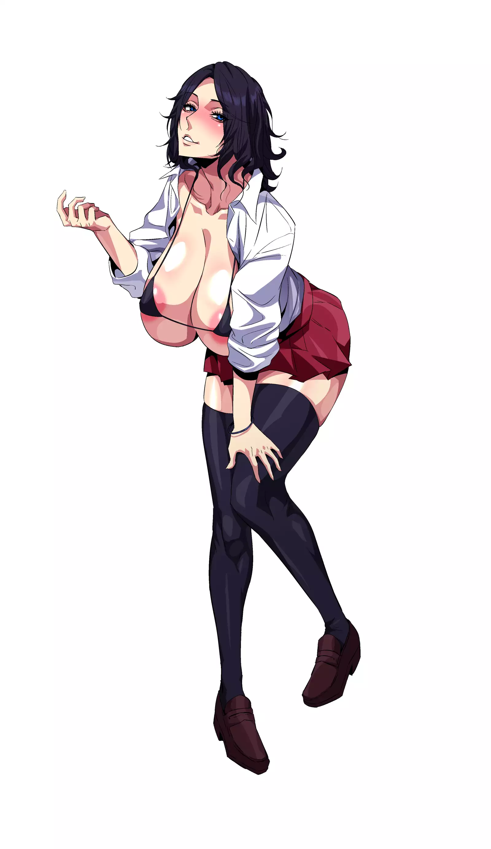 Dosukebe Bakunyuu Bitch! ~Manatsu ni Asedaku 3P Ecchi Shiyo!~